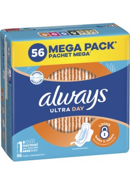 Гігієнічні прокладки Always Ultra Normal розмір 1, 56 шт (4 краплі)